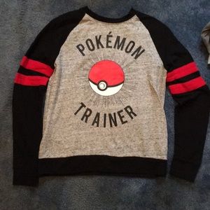 Black/Grey/Red Pokémon Trainer Sweatshirt- Small
